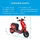blu:s XT2000 2000 Watt 45 km/h Rot