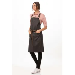 Chef Works® BOULDER Latzschürze Urban Artikel  ABWT051 in Schwarz-Braun