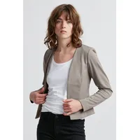 ICHI IHKATE SHORT BL Damen Blazer Kurzblazer Jacke Kurzblazer mit Stretch, Größe:M, Farbe:Driftwood (181210) - M