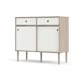VCM Sideboard Penny 2 Schiebetüren und 2 Schubladen 0 x 0 x 0 Weiß
