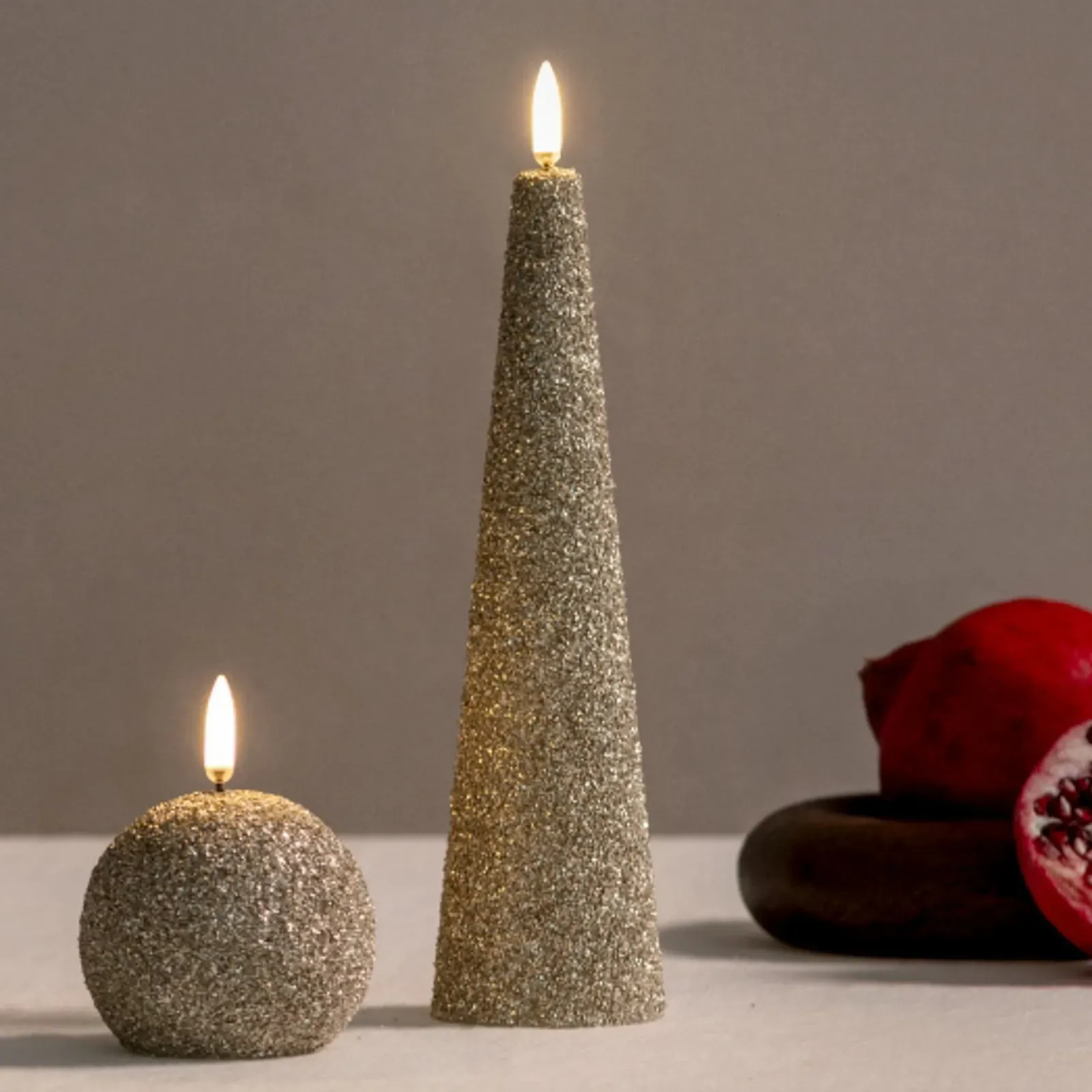 LED Kerze Uyuni Lighting, Beige, für Wohnzimmer, Sonstige - 21.5