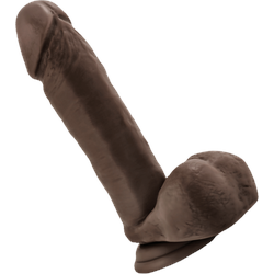 Dr. Skin - Posable Dildo with Balls, 20,3 cm, natur-dunkel