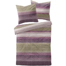 Traumschlaf Elverum Gestreift Lila 200 x 220 cm + 2 x 80 x 80 cm