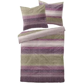 Traumschlaf Elverum Gestreift Lila 200 x 220 cm + 2 x 80 x 80 cm