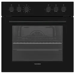 Telefunken ECH65A-B2 Einbauherd-Set  Elektro-Herd-Kochfeld-Kombi  Backofen mit Grill & Umluft  Glaskeramik-Kochfeld
