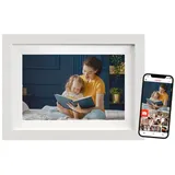Braun Photo Technik Braun DigiFrame 10W WiFi weiß 25,7 cm (10,1 Zoll) Bilderrahmen (32GB Speicher, 1280 x 800 Pixel, 16:10 Seitenverhältnis)