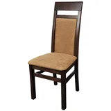 Xlmoebel Stuhl Neu 6er-Set Stühle für Wohn- und Esszimmer mit Holzgestell, Leder- und, Hergestellt in Europa braun