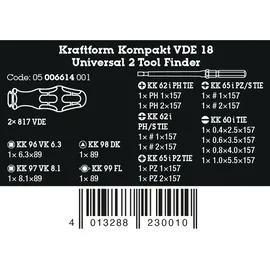 WERA Kraftform Kompakt VDE 18 Universal 2