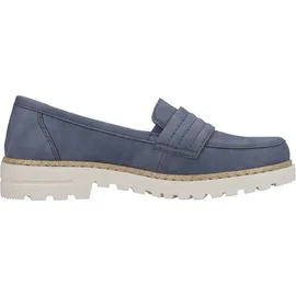 Rieker Damen 54855 Loafer, blau, 39 EU