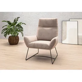 PLACES OF STYLE Sessel »Basic Relaxsessel« Extra hohe Rückenlehne, beige