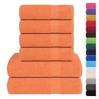 VidaXL 6-tlg. Handtuch-Set Orange 360 g/m2 100% Baumwolle Vidaxl