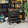 Homcom Werkstattwagen Stahl 65,5 x 34,5 x 76 cm schwarz leer abschließbar