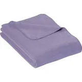 Erwin Müller Baumwolle Wohndecke in flieder | Gr.: 100 x 150 cm