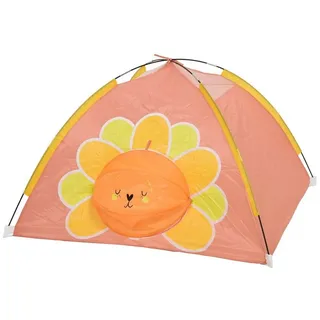 MARELIDA Kinderzelt Spielzelt Blume L: 120cm in orange, rosa | Gr.: onesize