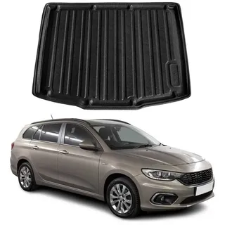 Omac Kofferraumwanne Laderaumwanne kompatibel mit FIAT Tipo Kombi 2015-2026 Untere Gummi TPE