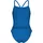Arena Mädchen Badeanzug TEAM SWIMSUIT CHALLENGE SOLID 004765-860 164 - Blue River-Artic Lime - 164