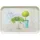 Lashuma Geschirr Tablett stapelbar, Modernes Grilltablett groß 45x31 cm, Druck: Garten, Melamintablett rechteckig