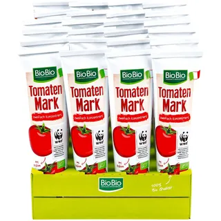 BioBio Tomatenmark 2-fach konzentriert 200 g, 24er Pack