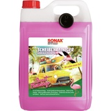 SONAX ScheibenReiniger gebrauchsfertig Sweet Flamingo (5 Liter) verstärkt die Reinigungsleistung und erhöht die Fahrsicherheit, Art-Nr. 03945000