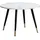 Wohnling Couchtisch Weiß MDF rund 60 x 41 cm
