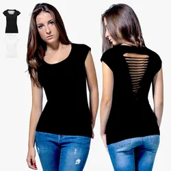 Build Your Brand - Damen Back Cut Tee