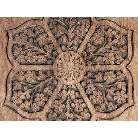 Beliani Beistelltisch 2er Set TURUA Mango Holz Braun