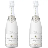 Brut Dargent - Ice Chardonnay Halbtrocken Sekt, Methode traditionnelle (1 x 0.75 L) (Packung mit 2)