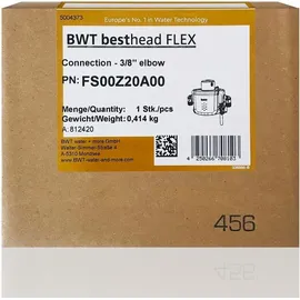 BWT Besthead FLEX Filterkopf Universal inkl. Spülhahn - Silber/Schwarz