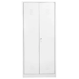 Gürkan Putzmittelschrank 110081 verkehrsweiß 80,0 x 50,0 x 180,0 cm, aufgebaut