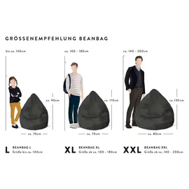 Sitting Point BeanBag Fussball XL weiß/schwarz
