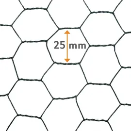 WINDHAGER Sechseck-Geflechte 0,5 x 10 m grün 70100