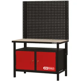 KS Tools Profi-Werkbank mit 2 Türen, H840xB1200xT600mm