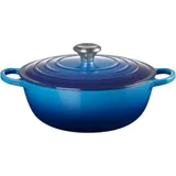 Le Creuset La Marmite Signature 28 cm Azure, Pfanne + Kochtopf, Blau