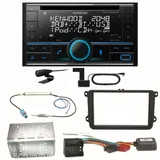 Kenwood DPX-7300DAB Bluetooth DAB Einbauset für Beetle Jetta Sharan Tiguan T5