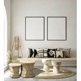 Marrakesch Orient & Mediterran Interior Hocker Beistelltisch Benita 36 x 36 x 36 cm Beige