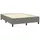 vidaXL Boxspringbett mit Matratze Dunkelgrau 140x200 cm Stoff1397765