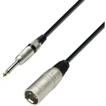 Adam Hall Cables Mikrofonkabel XLR male auf 6,3mm Klinke 6,0m (MMP 0600)
