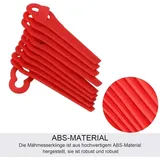 12 x 7 mm, 20 Stück Ersatzklingen aus Kunststoff, Kunststoffklingen für Rasenmäherkanten für Garten- und Rasenkantenschneider