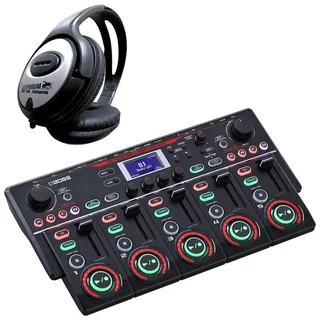 Boss by Roland Mischpult Boss RC-505 MK II Loop Station mit Kopfhörer, (vielseitig, Loop-Station), Vorteils-Set schwarz