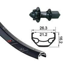 XLC H-Rad 26x1.9 RW-A06 6-Loch..sz SSP 32L - schwarz