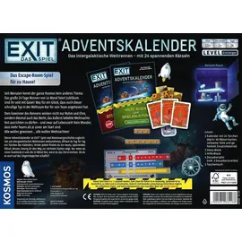 Kosmos EXIT Das Spiel Adventskalender 2024 - Das intergalaktische Wettrennen