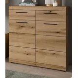 inn.furn Schuhschrank in Evoke Eiche, Kommode Anrichte Flurkommode 90 x 96 cm), Shawn