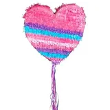NEU Piñata/Pinata Herz, pink-bunt, ca. 37x36cm