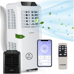 Klarstein Klimagerät Pure Blizzard Smart 9k mobile Klimaanlage 9000 BTU/2,6 kW EEC A Fernbedienung, Klimagerät mobil Air Conditioner Kühlgerät Luftkühler
