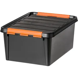 SmartStore Aufbewahrungsbox Pro 14 L 40 x 30 x 19 cm 14-tlg. schwarz
