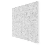linovum Wandpaneel vilz quadratische Akustikplatte aus Filz 55x55x1,8 cm, Aus 100% recyceltem PET grau