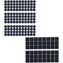 Relaxdays Selbstklebende Filzgleiter 180er Pack, Schwarz