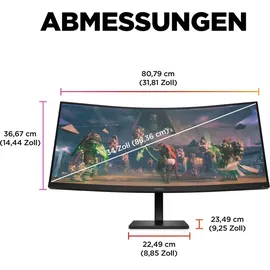 HP OMEN 34c 34" schwarz