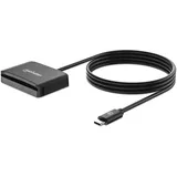 Manhattan 102742 Smart-Card-Lesegerät USB 2.0 Typ-C Kartenlesegerät Smartcard- microSDXC
