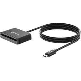Manhattan 102742 Smart-Card-Lesegerät USB 2.0 Typ-C Kartenlesegerät Smartcard- microSDXC